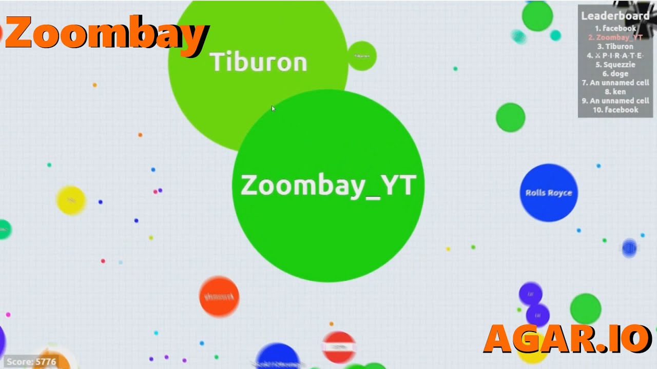 AMAZING ZOOMBAY AGARIO SOLO & TEAM GAMEPLAY - Agar io