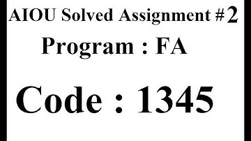AIOU Code 1345 Solved Assignment No 2 Autumn 2024 | Baloch Academy