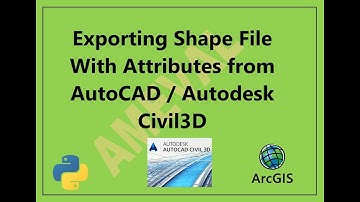 Exporting Shape File With Attributes from Autodesk AutoCAD Civil3D #autocad #youtube