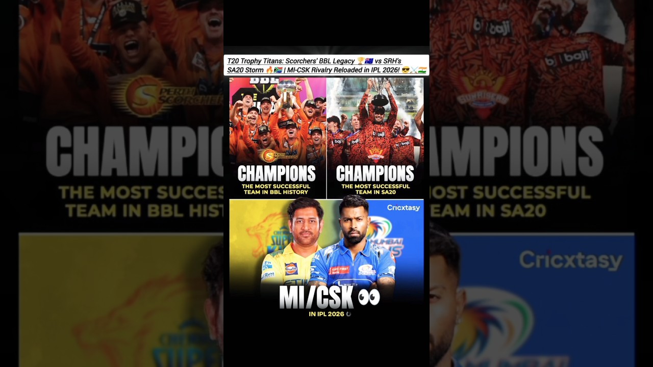 T20 Dominance Defined: From BBL to IPL 2026! 🏆 