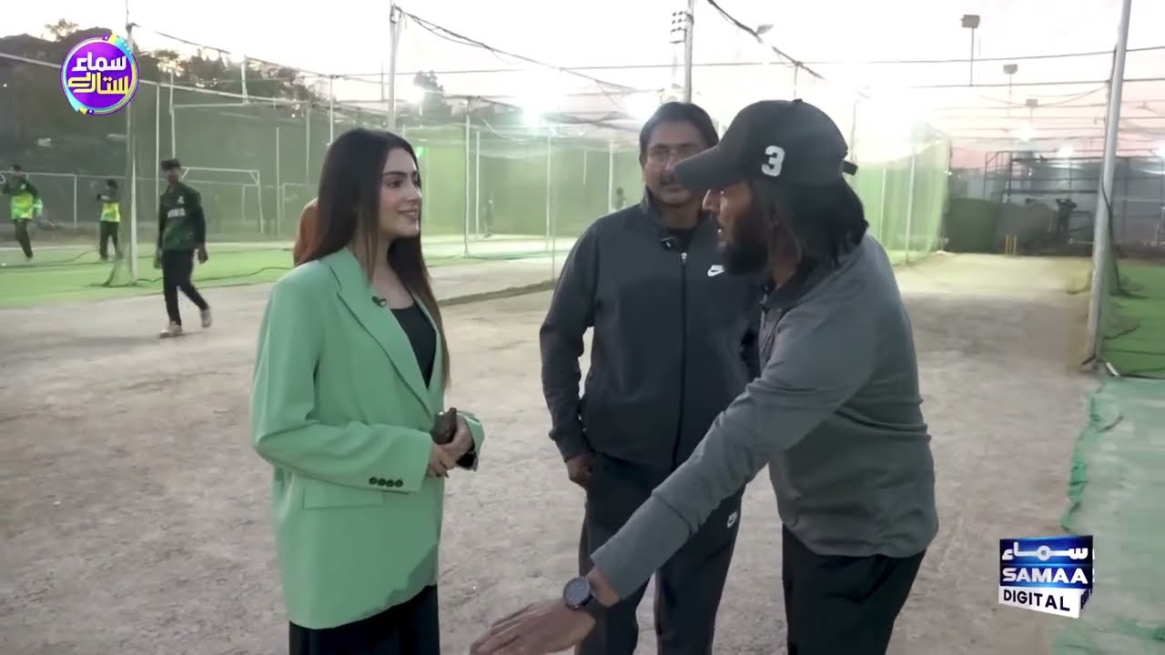 Sahil Adeem - A day in a club- cricket academy with Samaa Tv Anchor 