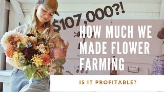 How much can you make flower farming?