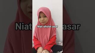 Niat solat fardhu asar