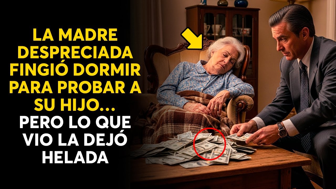 LA MADRE DESPRECIADA FINGIÓ DORMIR PARA PROBAR A SU HIJO… PERO LO QUE VIO LA DEJÓ HELADA