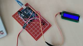 tugas mengukur suhu dan kelembapan di tampilkan di LCD 16x2 I2C
