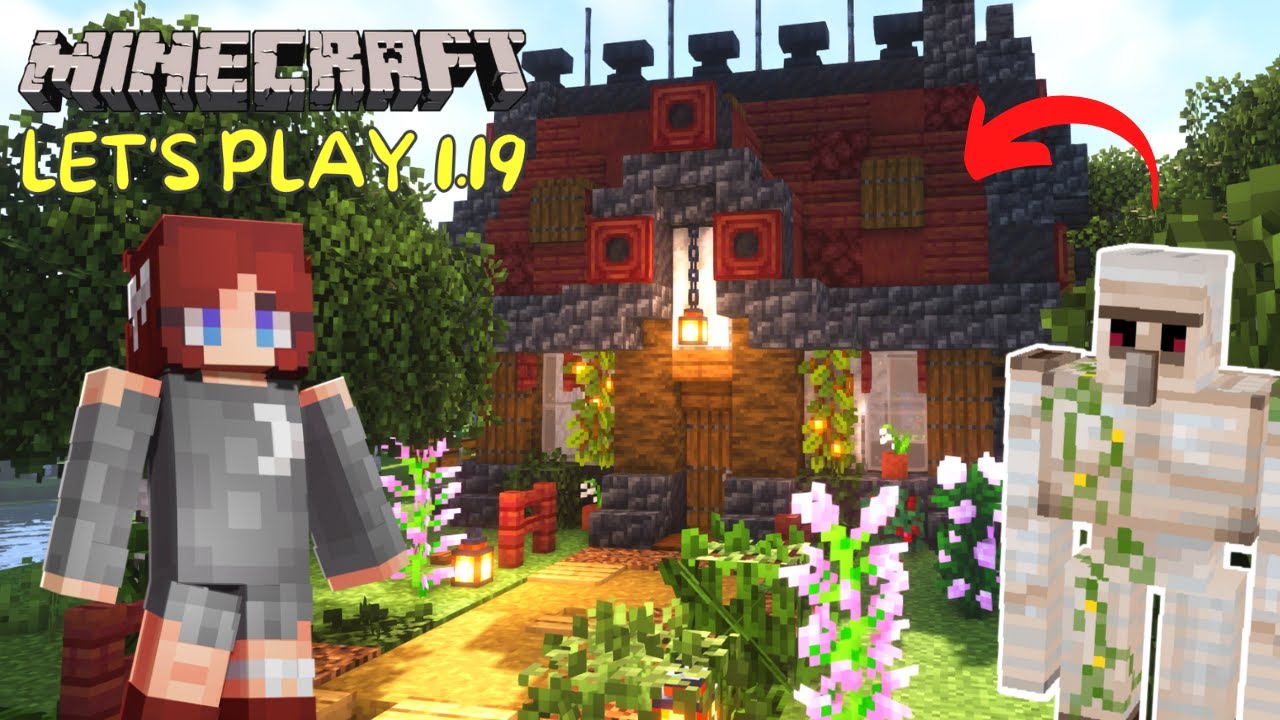 Easy Early Game Aesthetic Iron Farm ⚙️ - Minecraft Let's Play | Ep 3