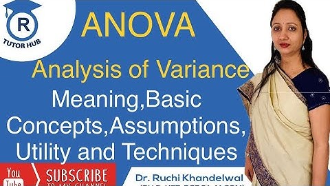 Anova ( analysis of variance)| Basic concepts | Dr. Ruchi Khandelwal