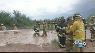 Future Tucson Firefighters Are Getting Stuck In The Mud.