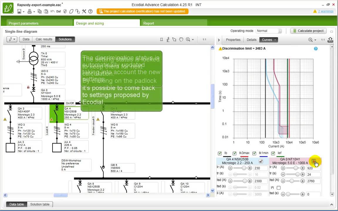 Ecodial  How to Check Protection Discrimination