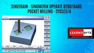 TUTORIALS-SIEMENS SHOPMILL-SINUMERIK  828D/840D-RECTANGULAR POCKET MILLING - MCALL - CYCLE 3