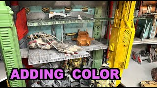 Adding color to our sci-fi layout.
