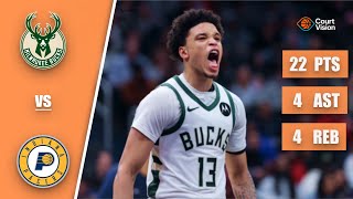 Ryan Rollins - 22 Points, 4 Assists, 4 Rebounds vs Pacers - 2025-26 Regular Season