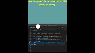 Celebrity How to generate UL list from array in javaScript #shortsfeed #shortvideo #shortfeed #shorts #short Net Worth