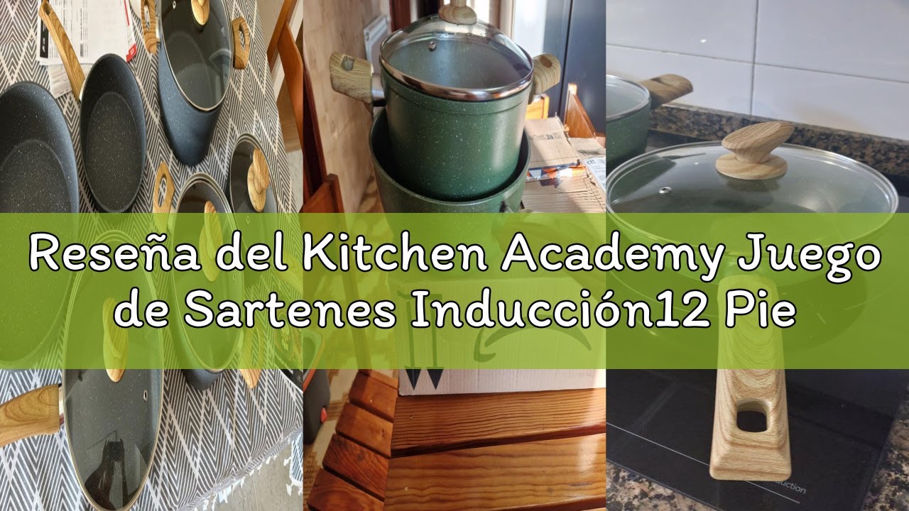 Reseña del Kitchen Academy Juego de Sartenes Inducción12 Piezas, Juego de Ollas y Sartenes Aluminio
