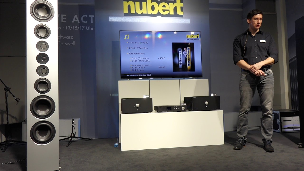 High End Munich 2018 - Nubert Nuvero 170 - Nubert nuPower A - Nubert nuControl 2
