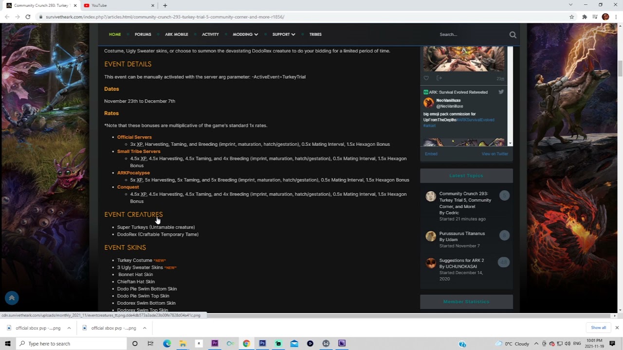 Ark survival Evolved 3x Breeding Community Crunch 293: Turkey Trial 5
