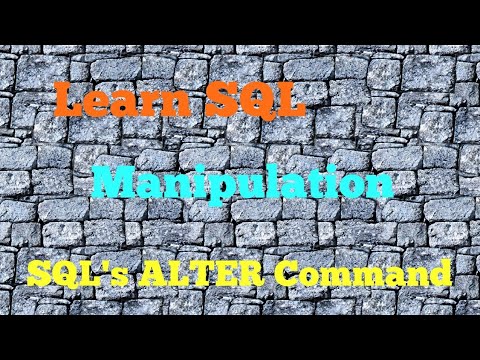 SQL's ALTER Command, Learn SQL, Codecademy, Manipulation
