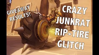 Overwatch: NEW JUNKRAT RIP-TIRE GLITCH and GIVEAWAY WINNER!
