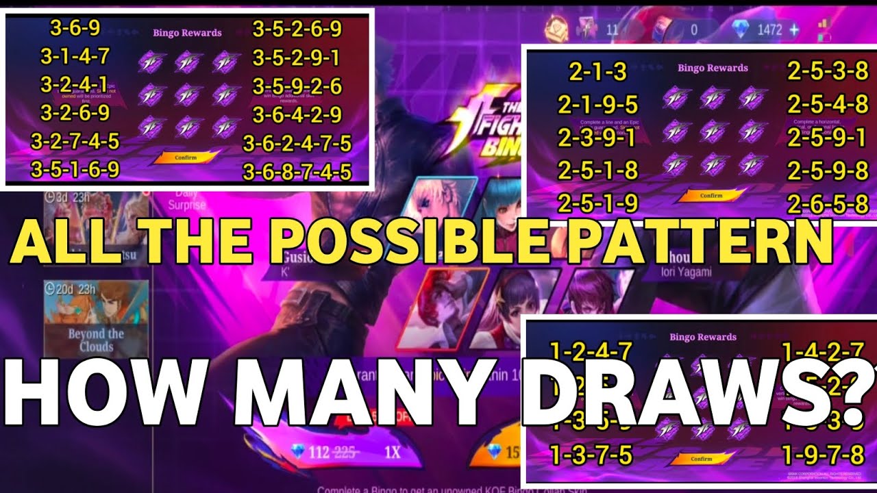 ALL THE POSSIBLE PATTERN OF KOF EVENT 2025??? - YouTube