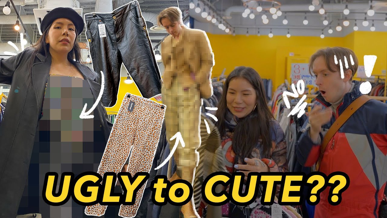 Styling ugly clothes to make them cute outfits  Thrift challenge