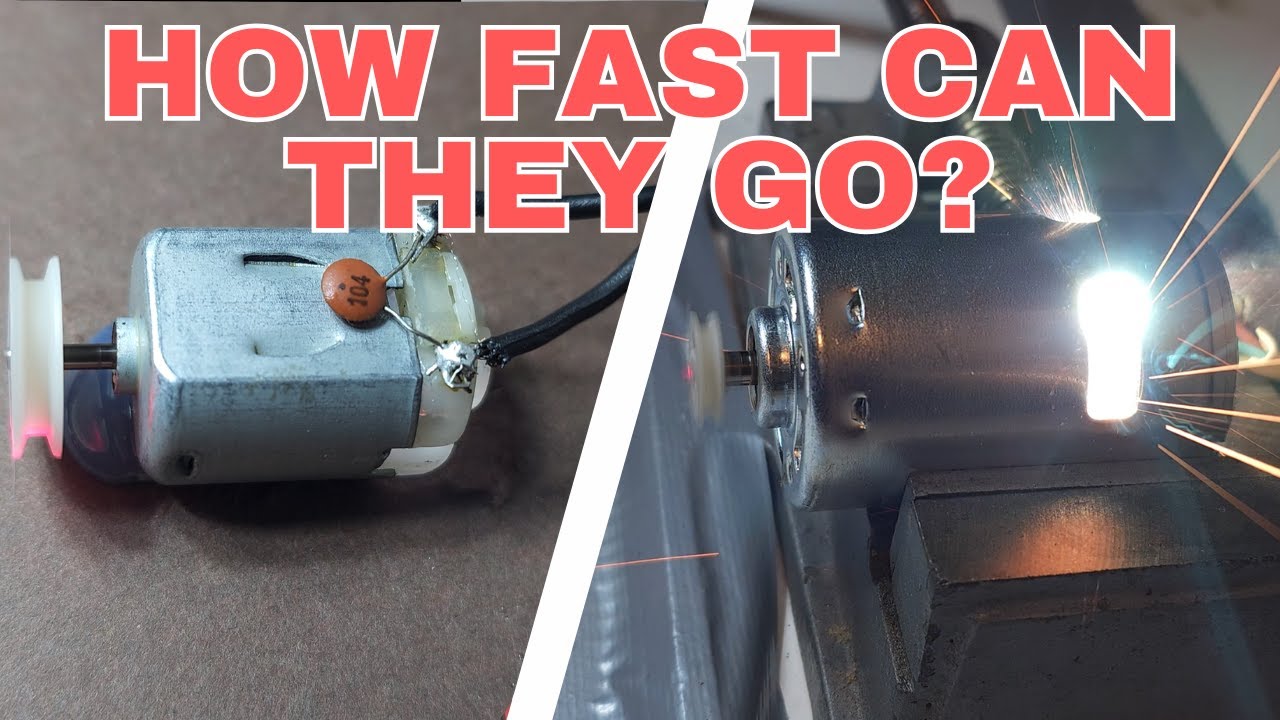Overvolting DC-Motors of different sizes. With RPM measurement - YouTube