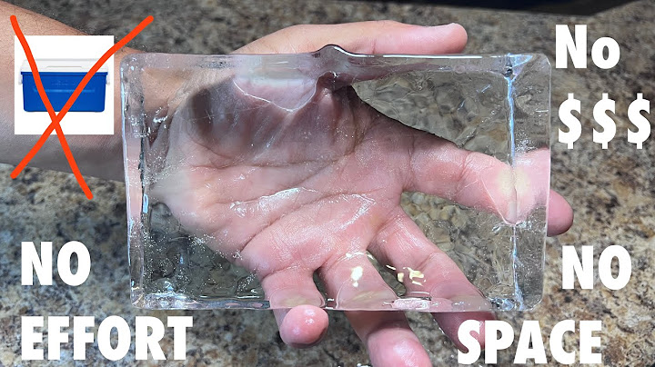 LAZIEST way to make CLEAR ICE, nobody talks about