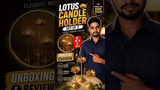 Lotus candle stand Review🌿🪴 100% worth it #review #vairl