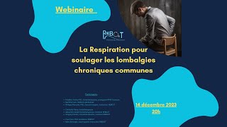 La respiration pour soulager la lombalgie chronique commune