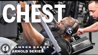 Arnold 2024 series | Chest training 10 weeks out | Samson Dauda