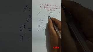 How to calculate the value of exponential expression / #shortsfeed #how #exponential