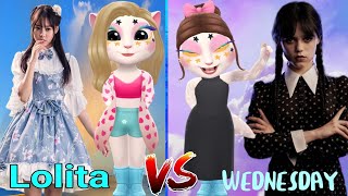 My talking Angela 2 | Wednesday VS Lolita 🫦👄👄