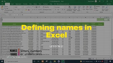 How to use Named Ranges in Excel | Excel Tips & Tricks