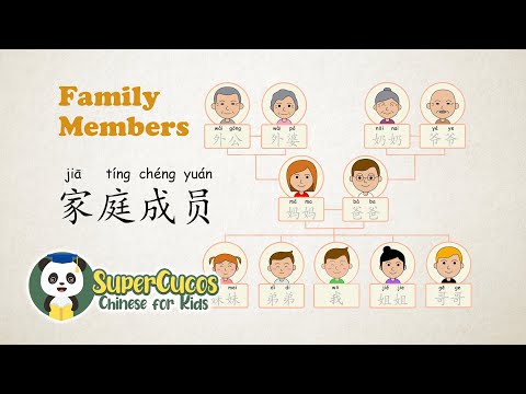 学中文-家庭成员| Learn Chinese for kids - Family Members | Aprender Chino - La Familia
