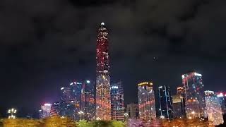Lightshow in Shenzhen, China in the Spring Fastival 2025