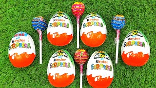 Oddly Satisfying l Unpacking Lollipops, Kinder Surprise AND Chocolate Sweets, ASMR sounds 🍭
