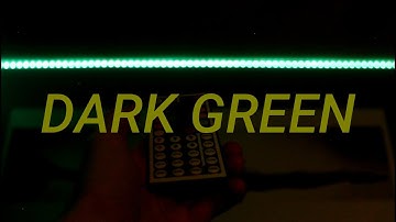 How to make DARK GREEN on LED Light Strips! (Custom DIY Light Strip Colors #36)