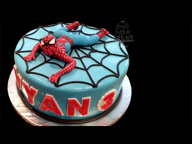 spiderman  Spiderman cake, Fondant tutorial, Fondant cakes