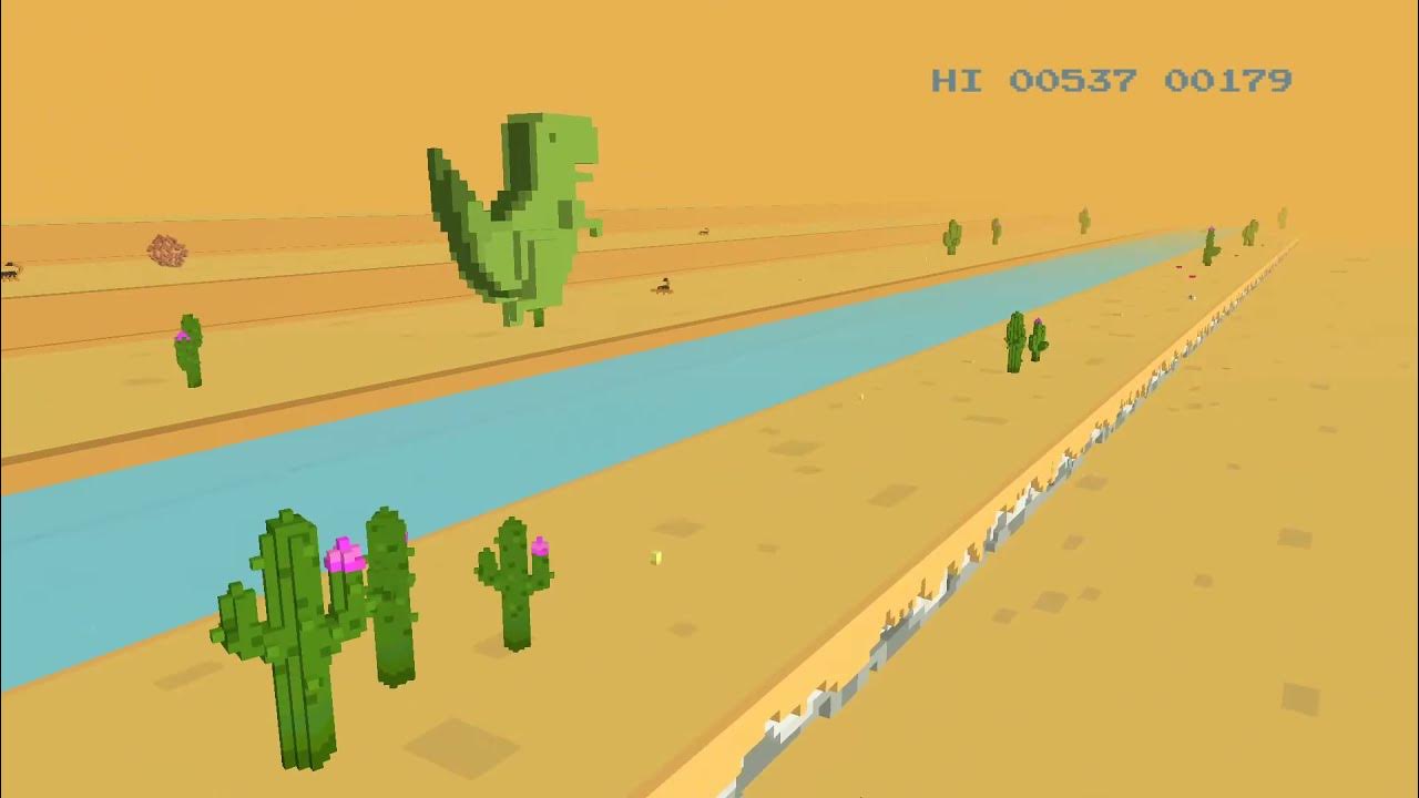 I made the Chrome Dinosaur Game 3D! 