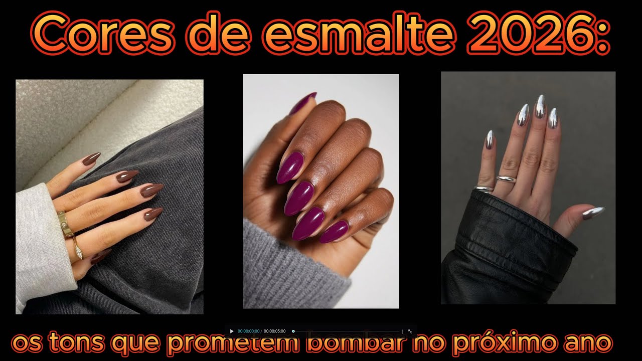TENDÊNCIA DO MOMENTO: Cores de esmalte 2026 os tons que prometem bombar ...