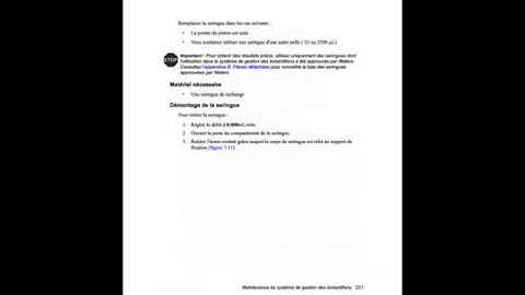 REMPLACEMENT seringue alliance 2695