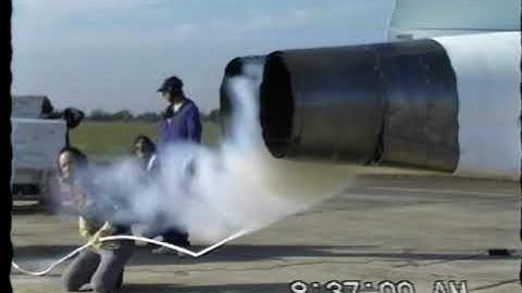 LN2 Flow Visualization of NASA T-38A legacy ejector, N965