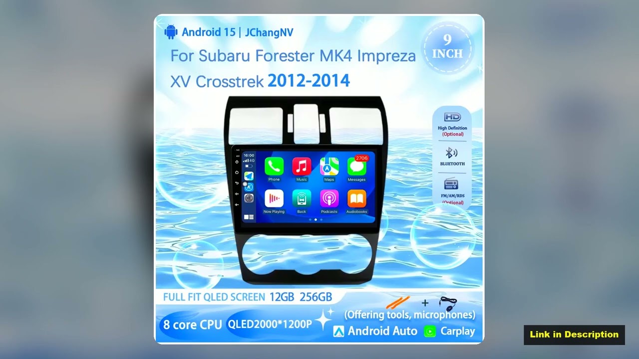 Car Radio Multimedia Player For Subaru Forester MK4 Impreza XV Crosstrek 20122014 Auto Carplay GPS