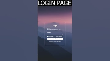 Animated Login Form Using HTML & CSS