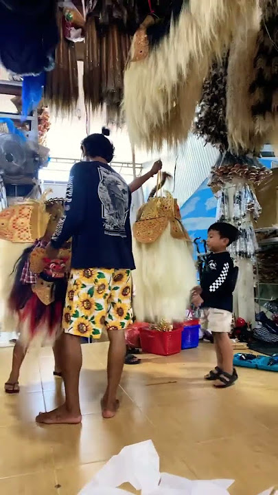 2 cucu 2 barong ket mini Suksma kak #tabuhbali