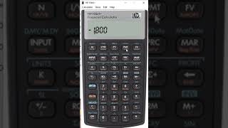 HP 10BII+ Financial Calculator utilize the minus sign