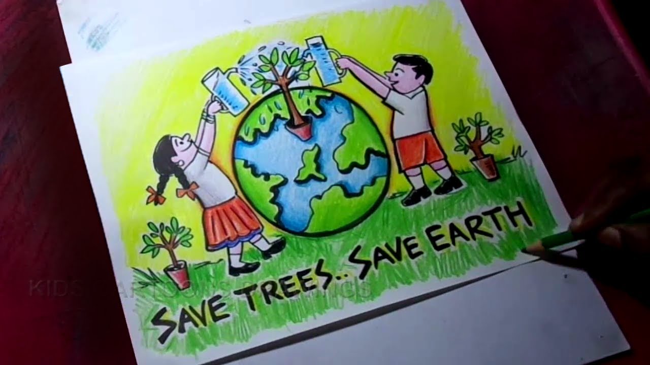 Arty's World - World Environment Day Drawing / Save Nature /Easy Save Trees  Poster Drawing /Pollution Painting Check out video  👇👇👇https://youtu.be/1fT7nZhhDYs | Facebook