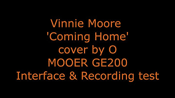 Mooer GE200 Interface Recording Test