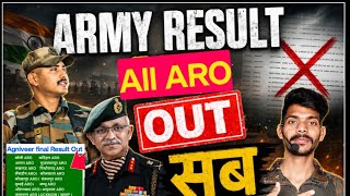 Agniveer Finel Results out / Army Results out / lucknow ARO / today army results out