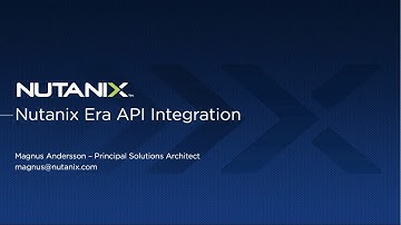 Nutanix Era API Integration - DB Deployment using python.