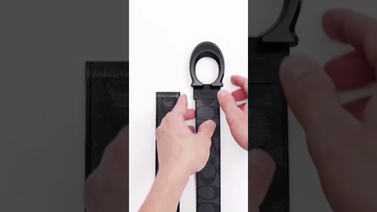 Cinto Coach Buckle Cut To Size Reversible Belt